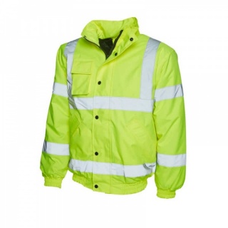 Uneek UC804 High Visibility Bomber Jacket Yellow